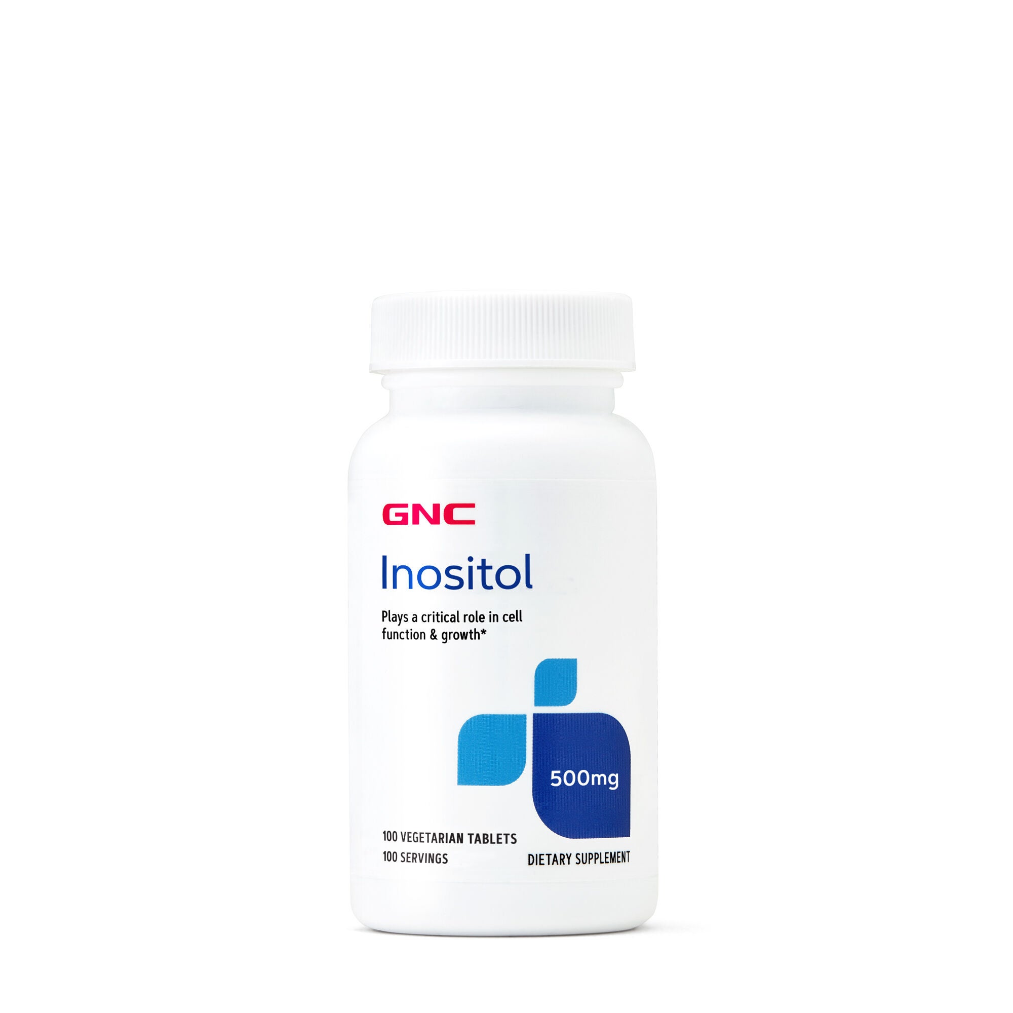 Inositol 500 MG - 100 Vegetarian Tablets (100 Servings) | GNC